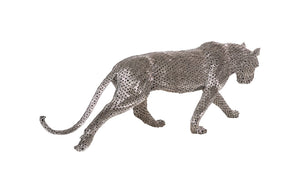 Phillips Collection Panther Pipe Sculpture By Timbul Raharjo - Exquisite Modern Art Piece For Contemporary Spaces Silver Metal ,Stainless Steel Id116839