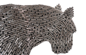 Phillips Collection Panther Pipe Sculpture By Timbul Raharjo - Exquisite Modern Art Piece For Contemporary Spaces Silver Metal ,Stainless Steel Id116839