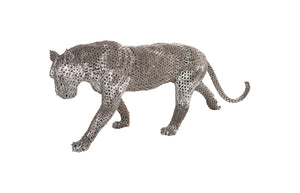 Phillips Collection Panther Pipe Sculpture By Timbul Raharjo - Exquisite Modern Art Piece For Contemporary Spaces Silver Metal ,Stainless Steel Id116839