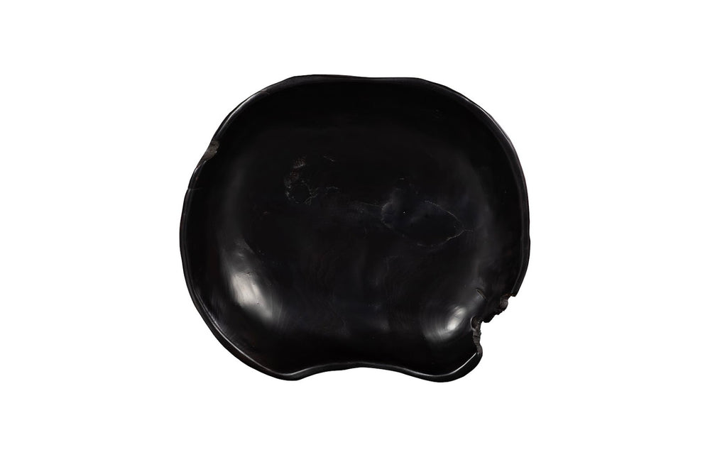Phillips Collection Teak Wood Bowl - Handcrafted Black Reclaimed Teak Centerpiece for Eco-Friendly Home Decor & Serving ID117212