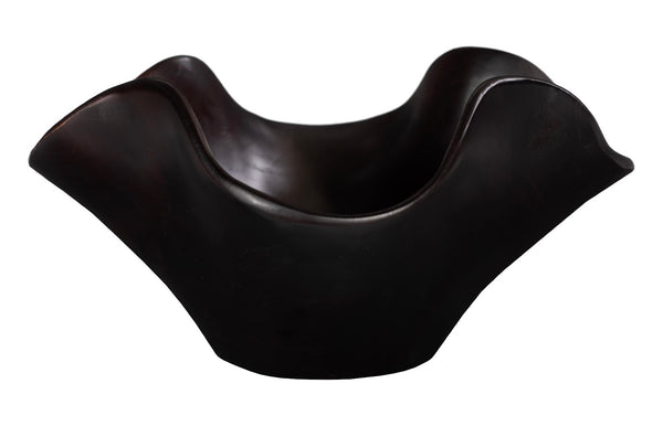 Phillips Collection Teak Wood Bowl - Exquisite Live Edge Design, Perfect For Elegant Tabletop Decor And Serving Black Wood ,Teak Id117505