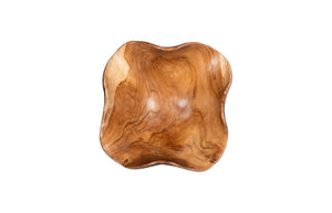 Phillips Collection Teak Wood Bowl - Exquisite Live Edge Design, Perfect For Elegant Tabletop Decor And Serving Brown,Black Wood ,Teak Id117506