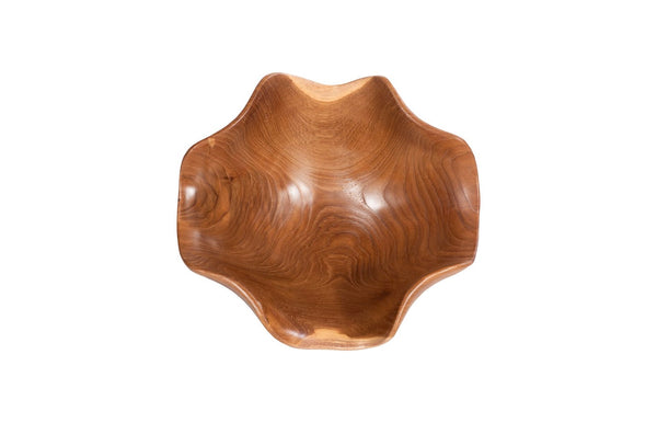 Phillips Collection Teak Wood Bowl - Exquisite Live Edge Design, Perfect For Elegant Tabletop Decor And Serving Brown Wood ,Teak Id117507