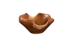 Phillips Collection Teak Wood Bowl - Exquisite Live Edge Design, Perfect For Elegant Tabletop Decor And Serving Brown Wood ,Teak Id117507