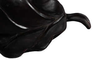 Phillips Collection Leaf Bowl, Exquisite Teak Wood Craftsmanship For Rustic Home Decor And Natural Elegance Black Wood ,Teak Id117517