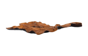 Phillips Collection Leaf Bowl, Exquisite Teak Wood Craftsmanship For Rustic Home Decor And Natural Elegance Black,Brown Wood ,Teak Id118431