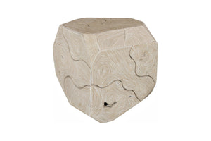 Phillips Collection Prism Coffee Table – Sustainable Oat-Finished Teak with Handcrafted Mosaic for Modern Living Spaces ID119795
