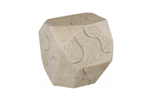 Phillips Collection Prism Coffee Table – Sustainable Oat-Finished Teak with Handcrafted Mosaic for Modern Living Spaces ID119795