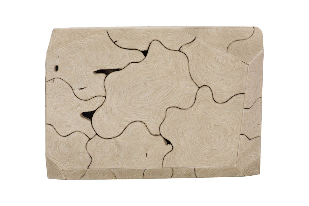 Phillips Collection Prism Coffee Table: Handcrafted Reclaimed Teak with Geometric Design for Modern Eco-Friendly Living Spaces ID119797