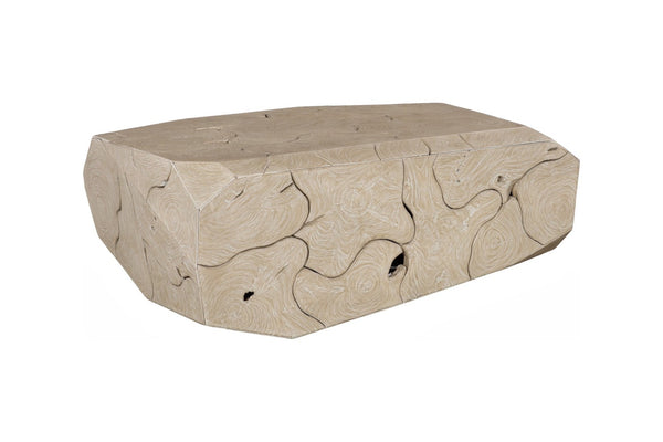Phillips Collection Prism Coffee Table: Handcrafted Reclaimed Teak with Geometric Design for Modern Eco-Friendly Living Spaces ID119797