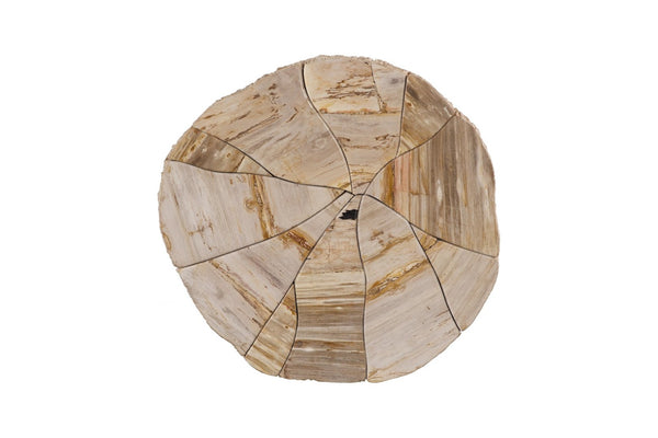 Phillips Collection Converge Petrified Coffee Table - Unique Cream Stone Design for Modern Living Room Elegance ID119992