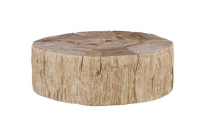 Phillips Collection Converge Petrified Coffee Table - Unique Cream Stone Design for Modern Living Room Elegance ID119992