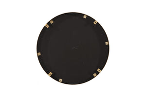 Phillips Collection Petrified River Mirror with Circular Design – Unique Organic Wall Decor for Modern Interiors Brass Frame, Large ID119999