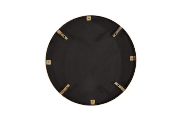 Phillips Collection Petrified River Mirror with Circular Design – Unique Organic Wall Decor for Modern Interiors Brass Frame, Small ID120000