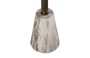 Phillips Collection Erva Side Table - Modern Minimalist Design with Brass Stem & Natural Stone for Any Living Space ID120001