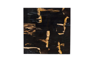 Phillips Collection Petramosaic Coffee Table - Unique Petrified Wood Top with Elegant Brass Legs for Modern Living Spaces ID120003