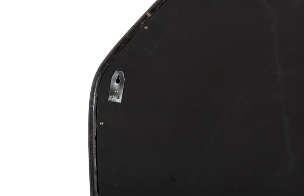 Phillips Collection Morphic Petrified Mirror – Sculptural Artistry and Craftsmanship for Stunning Contemporary Interiors Point, Black Frame ID120014