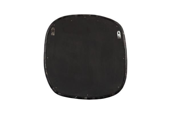 Phillips Collection Morphic Petrified Mirror – Sculptural Artistry and Craftsmanship for Stunning Contemporary Interiors Rounded, Black Frame ID120015