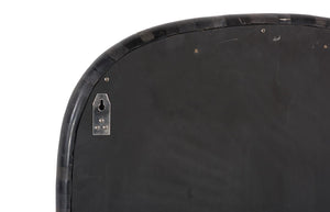 Phillips Collection Morphic Petrified Mirror – Sculptural Artistry and Craftsmanship for Stunning Contemporary Interiors Rounded, Black Frame ID120015