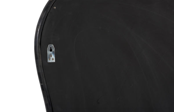 Phillips Collection Morphic Petrified Mirror – Sculptural Artistry and Craftsmanship for Stunning Contemporary Interiors Wave, Black Frame ID120016