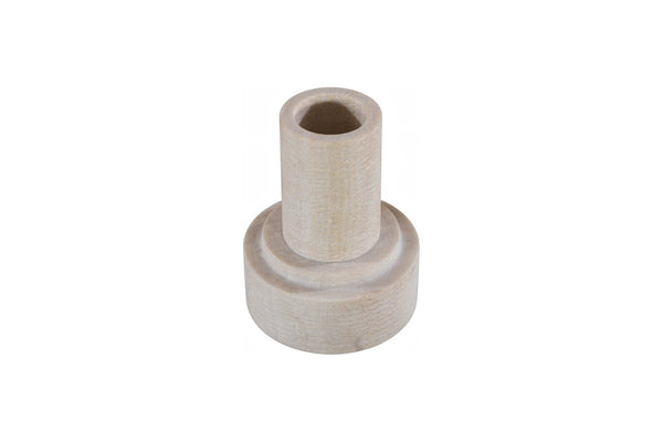 Phillips Collection Stone Vase - Sculptural Decorative Piece in Neutral Beige, Perfect for Modern or Rustic Interiors Cream, Small ID120017