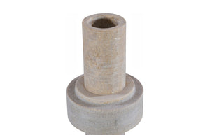 Phillips Collection Stone Vase - Sculptural Decorative Piece in Neutral Beige, Perfect for Modern or Rustic Interiors Cream, Medium ID120018