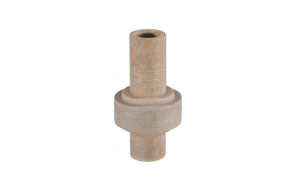 Phillips Collection Stone Vase - Sculptural Decorative Piece in Neutral Beige, Perfect for Modern or Rustic Interiors Cream, Medium ID120018