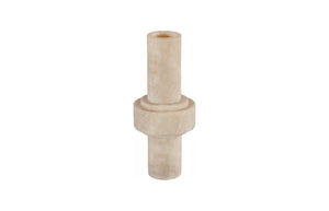 Phillips Collection Stone Vase - Sculptural Decorative Piece in Neutral Beige, Perfect for Modern or Rustic Interiors Cream, Large ID120019