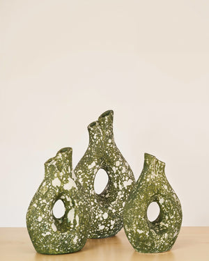 Phillips Collection Olive Oil Vase - Handcrafted Ceramic Statement Piece with Organic Curves for Modern Decor Elegance Medium ID120023