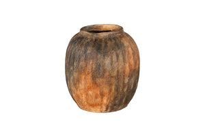 Phillips Collection Raw Umber Vase - Sculptural Ceramic Accent with Earthy Tones, Perfect for Dried Botanicals Display Globe ID120026