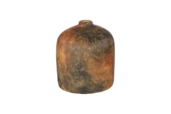 Phillips Collection Raw Umber Vase - Sculptural Ceramic Accent with Earthy Tones, Perfect for Dried Botanicals Display Stem ID120028
