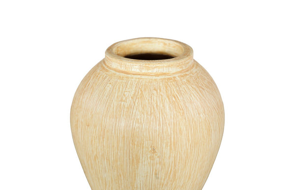 Phillips Collection Canary Wash Vase - Elegant Hand-Finished Ceramic Accent for Modern Home Decor and Stylish Displays Yellow, Globe ID120031