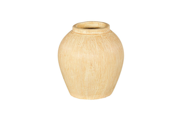 Phillips Collection Canary Wash Vase - Elegant Hand-Finished Ceramic Accent for Modern Home Decor and Stylish Displays Yellow, Globe ID120031