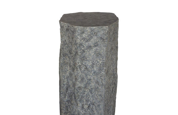 Phillips Collection Splinter Stone Pedestal - Authentic Natural Stone Look for Stylish Indoor and Outdoor Decor Resin, MD ID120048
