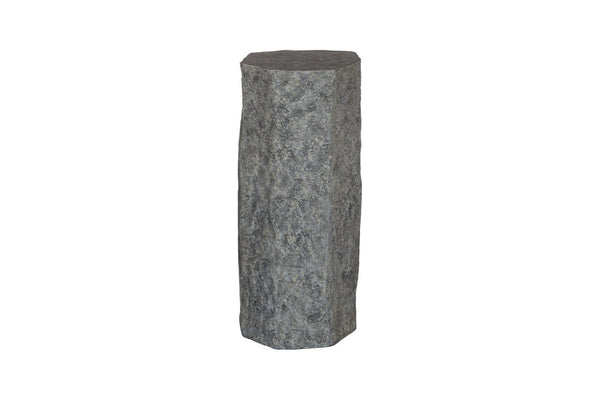 Phillips Collection Splinter Stone Pedestal - Authentic Natural Stone Look for Stylish Indoor and Outdoor Decor Resin, MD ID120048