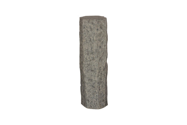Phillips Collection Splinter Stone Pedestal - Authentic Natural Stone Look for Stylish Indoor and Outdoor Decor Resin, LG ID120057