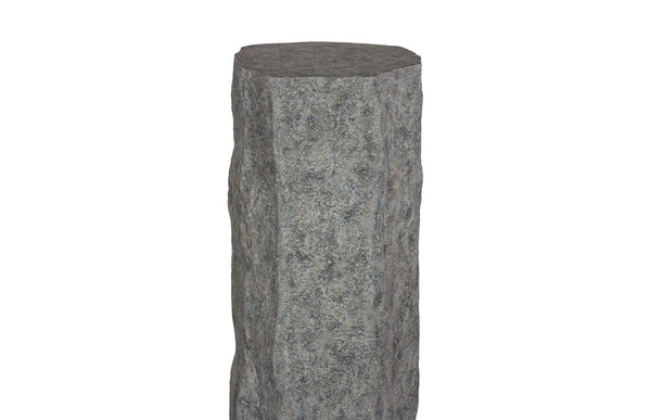 Phillips Collection Splinter Stone Pedestal - Authentic Natural Stone Look for Stylish Indoor and Outdoor Decor Resin, LG ID120057