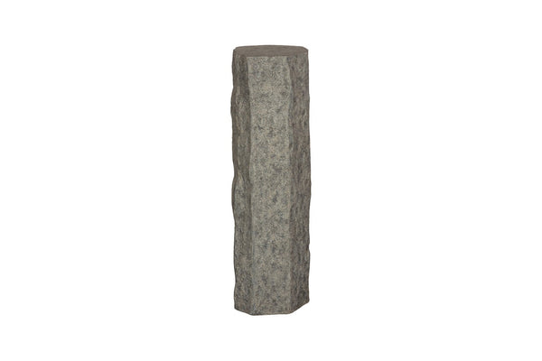 Phillips Collection Splinter Stone Pedestal - Authentic Natural Stone Look for Stylish Indoor and Outdoor Decor Resin, LG ID120057