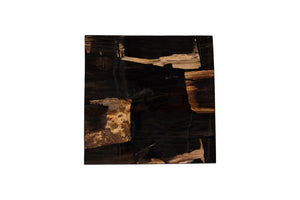 Phillips Collection Petramosaic Petrified Wood Side Table with Brass Base for Modern Living Spaces ID121106