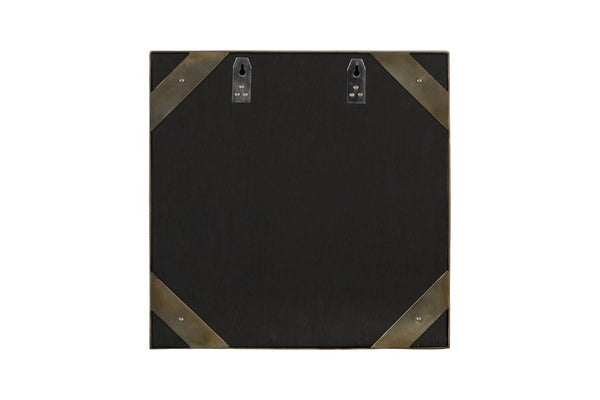 Phillips Collection Aura Natural Quartz Crystal Wall Art on Solid Brass Square Sculptural Accent Piece Lower Right ID121113