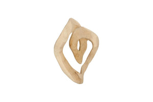 Phillips Collection Swirl Hand-Carved Teak Wood Wall Tile Bleached Sculptural Organic Decor Accent ID121300