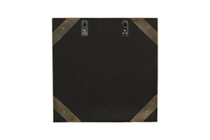 Phillips Collection Aura Natural Quartz Crystal Wall Art on Solid Brass Square Sculptural Accent Piece Left ID123263