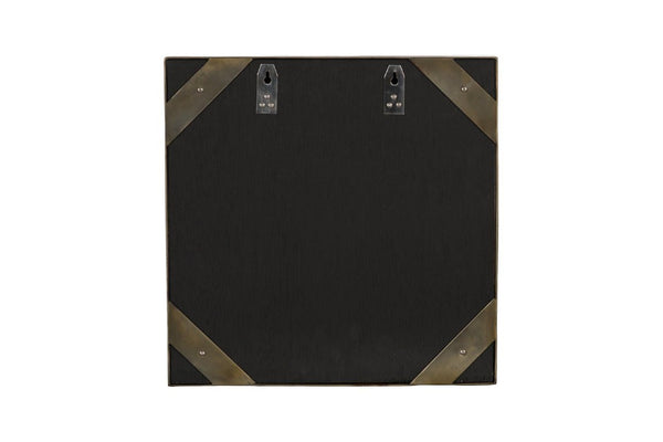 Phillips Collection Aura Natural Quartz Crystal Wall Art on Solid Brass Square Sculptural Accent Piece Right ID123265