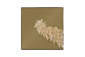 Phillips Collection Aura Natural Quartz Crystal Wall Art on Solid Brass Square Sculptural Accent Piece Peninsula ID123267
