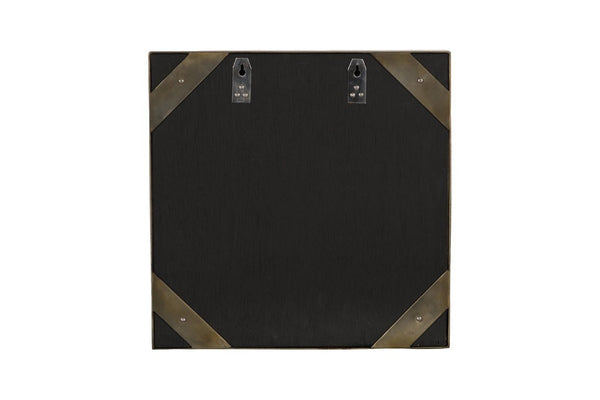 Phillips Collection Aura Natural Quartz Crystal Wall Art on Solid Brass Square Sculptural Accent Piece Peninsula ID123267