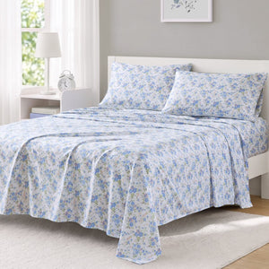 JLA Home Printed Microfiber Sheets Soft Polyester Set with Lasting Color and Wrinkle Free Comfort ID20-2609