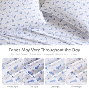 JLA Home Printed Microfiber Sheets OEKO-TEX Certified Polyester Bedding with Bold Patterned Design ID20-2617