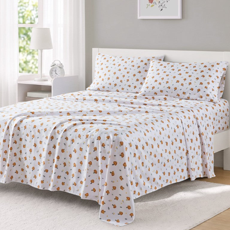 JLA Home Printed Microfiber Sheet Set Wrinkle Resistant Soft Polyester Bedding for Any Bedroom ID20-2620