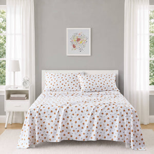 JLA Home Printed Microfiber Sheet Set Wrinkle Resistant Soft Polyester Bedding for Any Bedroom ID20-2620