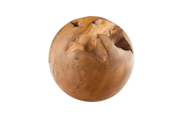 Phillips Collection Teak Wood Ball – Handcrafted Small Sphere with Unique Grain, Perfect for Modern or Rustic Decor ID53978